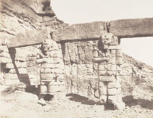 Djerf-Hocein Tutzis, Hemi-Spéos, Kolosse des äußeren Teils von Félix Teynard