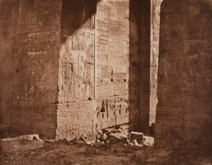 Erster Pylon - Französische Inschrift auf dem östlichen Widerlager bei Punkt H, Insel Fila (Philae) von Félix Teynard