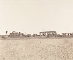 Louksor Theben, Gesamtansicht der Ruinen, 1851-52, gedruckt 1853-54