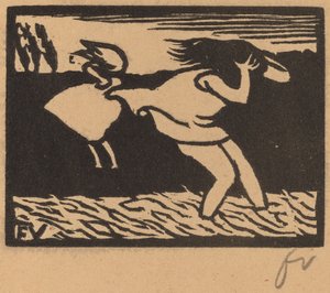 Badende im Sturm überrascht, 1893