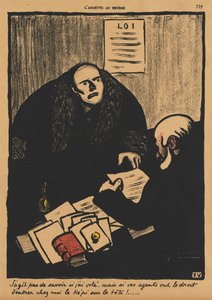 Verbrechen und Strafen II, 759: Die Frage ist nicht, ob... von Félix Vallotton