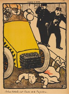 Verbrechen und Strafen VI, 763: Erst salutieren von Félix Vallotton
