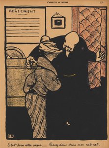 Verbrechen und Strafen XIX, 776: Es geht um deinen Vater von Félix Vallotton