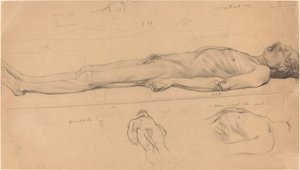 Die Leiche (Studie für den toten Christus) von Félix Vallotton