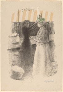 Der grüne Hut Le chapeau vert, 1896 von Félix Vallotton
