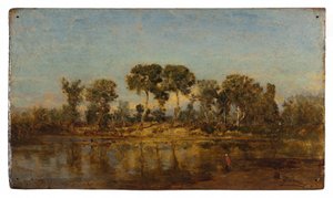 Die Rhône zwischen Arles und Avignon, zwischen 1860 und 1865