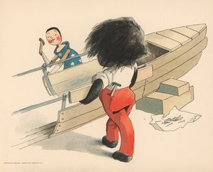 Illustration für Die Golliwoggs Polarabenteuer von Florence K. Upton