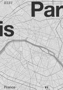 Paris Minimal Karte