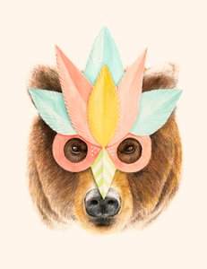 Der Bär mit der Papiermaske von Florent Bodart
