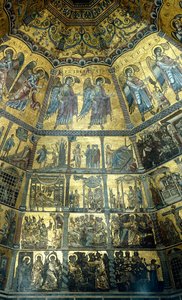 Mosaik an der Kuppeldecke des Baptisteriums von St. Johannes, Florenz von Florentine School