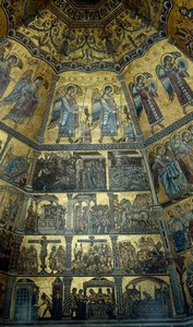 Mosaik an der Kuppeldecke des Baptisteriums von St. Johannes, Florenz von Florentine School