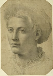 Porträtkopf eines Jugendlichen mit Mütze, ca. 1530-40 von Florentine School