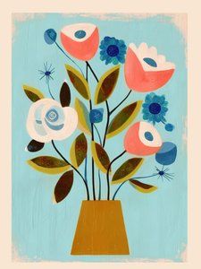 Moderner Blumenstrauß von Flow Line