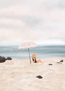 Ruhige Strandszene