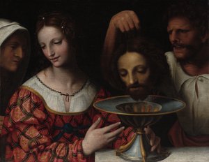 Salome mit dem Kopf von Johannes dem Täufer von Follower of Bernardino Luini
