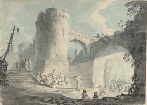Hafenszene von Follower of Claude Joseph Vernet