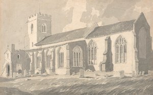 Südseite der Kirche von Catfield, Norfolk von Follower of John Sell Cotman