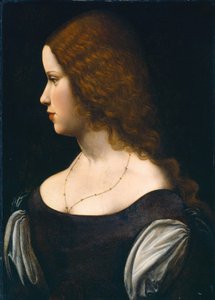 Porträt einer jungen Dame von Follower of Leonardo da Vinci