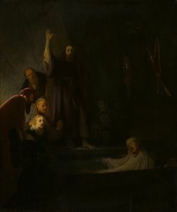 Die Auferweckung des Lazarus von Follower of Rembrandt van Rijn