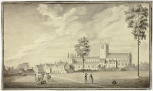 Alte Abteikirche von Follower of Samuel Hieronymus Grimm