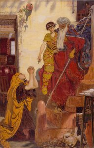 Elija und der Sohn der Witwe, 1864 von Ford Madox Brown