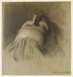 Parisinas Schlaf - Studie für den Kopf von Parisina von Ford Madox Brown