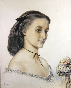 Porträt von Miss Louie Jones von Ford Madox Brown