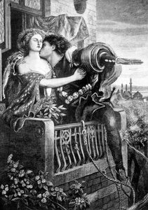 Szene aus Shakespeares Romeo und Julia, um 1860er Jahre