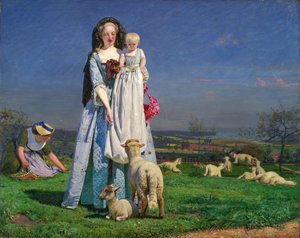 Die hübschen Baa-Lämmer von Ford Madox Brown