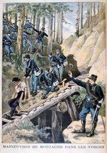 Französische Militärmanöver in den Vogesen, 1896 von Fortuné Méaulle