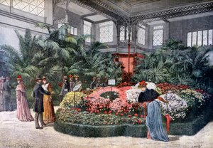 Gartenbauausstellung, Cours La Reine, Paris, 1892 von Fortuné Méaulle