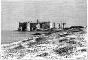Insel Djerba, Schloss in der Nähe von Humt Suk, Tunesien, um 1890 von Fortuné Méaulle