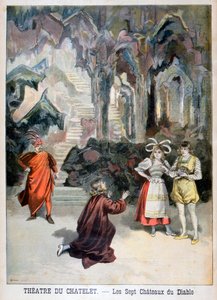 Aufführung von Les Sept Chateaux du Diable, Théâtre du Châtelet, Paris, 1896
