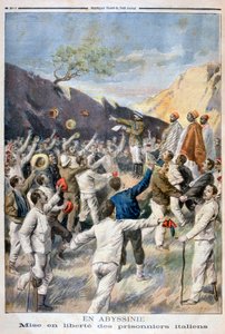 Befreiung der italienischen Gefangenen, Abessinien, 1896 von Fortuné Méaulle