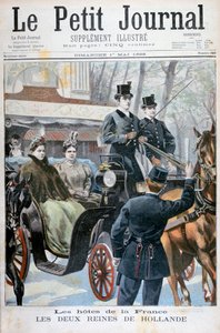 Die zwei Königinnen von Holland besuchen Paris, Frankreich, 1898