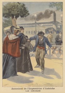 Ermordung von Kaiserin Elisabeth von Österreich von Fortune Louis Meaulle
