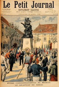 Gedenkfeier zur Belagerung von Belfort, Illustration aus Le Petit Journal