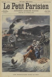 Überschwemmungen in der Region Midi, Frankreich von Fortune Louis Meaulle