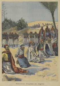 Französische Kolonialtruppen exekutieren Spione in Algerien