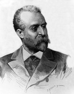 Jaume Ferran i Clua (1851-1929) Spanischer Arzt, der 1885 in Madrid Cholera behandelte, Gravur von Meaulle