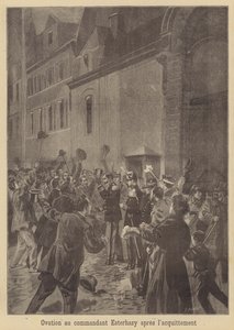 Ovationen für Major Esterhazy nach seinem Freispruch von Fortune Louis Meaulle