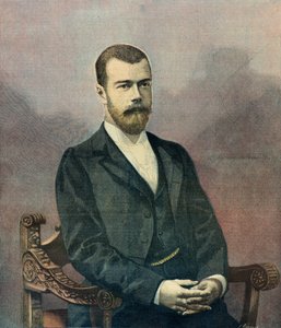 Porträt von Zar Nikolaus II. im Jahr 1896 (Gravur)