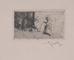 Eine Straße in Sevilla von Fortuny y Carbó