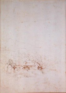 Ein Bauernhof zwischen Bäumen (verso) von Fra Bartolomeo