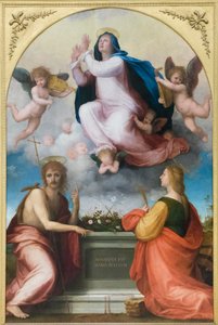 Himmelfahrt mit Johannes dem Täufer und Katharina von Alexandria