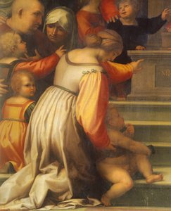 Unsere Liebe Frau der Barmherzigkeit von Bartolomeo della Porta, bekannt als Fra Bartolomeo (1472-1517), (Detail) von Fra (1472 1517) Bartolomeo