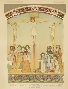 Die Kreuzigung Jesu Christi, Fresko im Kloster San Marco, Florenz von Fra (after) Angelico