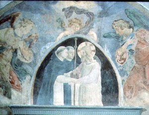 Christus mit Pilgern