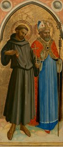 Heiliger Franziskus und ein Bischofsheiliger, späte 1420er von Fra (c.1387 1455) Angelico