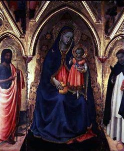 Die Jungfrau und das Kind mit St. Johannes dem Täufer und St. Dominikus von Fra (c.1387 1455) Angelico